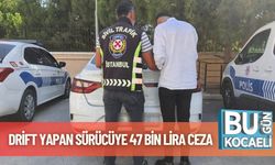 Drift Yapan Sürücüye 47 Bin Lira Ceza