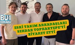 Eski Takım Arkadaşları Serdar Topraktepe’yi Ziyaret Etti