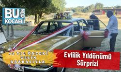 42 Yıl Önceki Gelin Arabasıyla Evlilik Yıldönümü Sürprizi