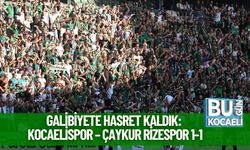 Galibiyete Hasret Kaldık: Kocaelispor – Çaykur Rizespor 1-1