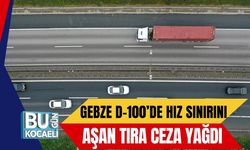 Gebze D-100’de Hız Sınırını Aşan Tıra Ceza Yağdı