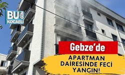 Gebze’de Apartman Dairesinde Feci Yangın!