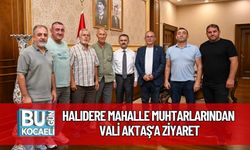 Halıdere Mahalle Muhtarlarından Vali Aktaş’a Ziyaret