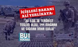 İçişleri Bakanı Ali Yerlikaya: “30 İlde 18 Terörist Teslim Oldu, 144 Mağara ve Sığınak İmha Edildi”