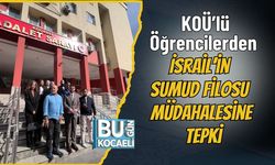 KOÜ’lü Öğrencilerden İsrail’in Sumud Filosu Müdahalesine Tepki