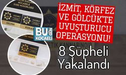 İzmit, Körfez ve Gölcük’te Uyuşturucu Operasyonu! 8 Şüpheli Yakalandı