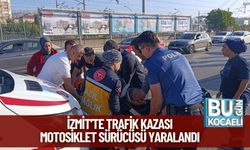 İzmit’te Trafik Kazası: Motosiklet Sürücüsü Yaralandı