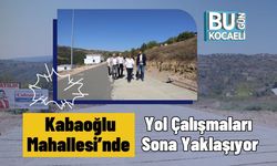 Kabaoğlu Mahallesi’nde Yol Çalışmaları Sona Yaklaşıyor