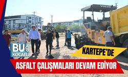 Kartepe’de Asfalt Çalışmaları Devam Ediyor