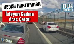 Kediyi Kurtarmak İsteyen Kadına Araç Çarptı