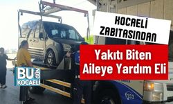 Kocaeli Zabıtasından Yakıtı Biten Aileye Yardım Eli