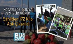 Kocaeli’de Dünya Temizlik Günü! Sahilden 172 Kilo Atık Çıkarıldı