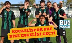 Kocaelispor PAF Rize Engelini Geçti