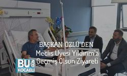 Başkan Özlü’den Meclis Üyesi Yıldırım’a Geçmiş Olsun Ziyareti