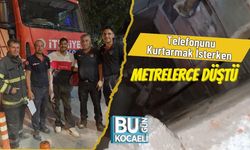 Telefonunu Kurtarmak İsterken Metrelerce Düştü