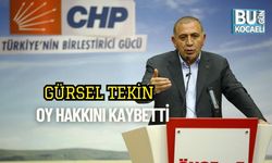 Gürsel Tekin Oy Hakkını Kaybetti