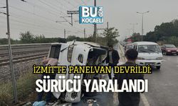 İzmit’te Panelvan Devrildi: Sürücü Yaralandı