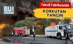 Tekstil Fabrikasında Korkutan Yangın