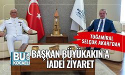 Tuğamiral Selçuk Akarı’dan Başkan Büyükakın’a İadei Ziyaret