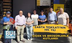 Zabıta Teşkilatı’nın 199. Yılı Çiçek ve Broşürlerle Kutlandı