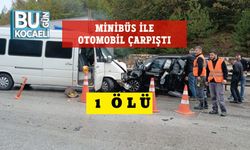 Minibüs ile Otomobil Çarpıştı: 1 Ölü