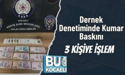 Dernek Denetiminde Kumar Baskını: 3 Kişiye İşlem