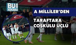 A Milliler’den Taraftara Coşkulu Üçlü