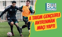 A Takım Gençlerle Antrenman Maçı Yaptı