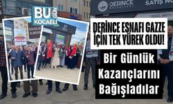 Derince Esnafı Gazze İçin Tek Yürek Oldu! Bir Günlük Kazancını Bağışladılar
