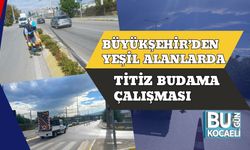 Büyükşehir’den Yeşil Alanlarda Titiz Budama Çalışması