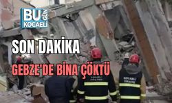 Gebze'de bina çöktü. Ekipler olay yerinde kurtarma faaliyetlerine başladı