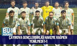 Çayırova Gençlerbirliği Hakeme Rağmen yenilmedi 1-1