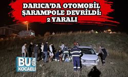 Darıca’da Otomobil Şarampole Devrildi: 2 Yaralı