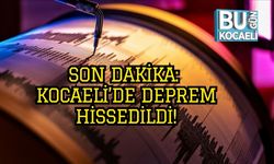 SON DAKİKA:KOCAELİ'DE DEPREM HİSSEDİLDİ!