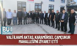 Vali İlhami Aktaş, Karamürsel Çamçukur Mahallesi'ni Ziyaret Etti