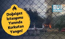 Doğalgaz İstasyonu Yanında Korkutan Yangın!
