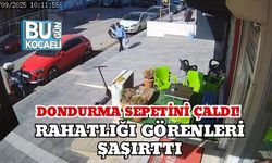 Dondurma Sepetini Çaldı! Rahatlığı Görenleri Şaşırttı