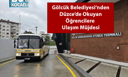 Gölcük Belediyesi’nden Düzce’de Okuyan Öğrencilere Ulaşım Müjdesi