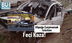 Köpeğe Çarpmamak İsterken Feci Kaza!