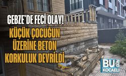 Gebze’de Feci Olay! Küçük Çocuğun Üzerine Beton Korkuluk Devrildi