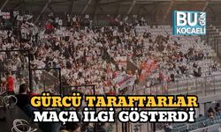 Gürcü Taraftarlar Maça İlgi Gösterdi