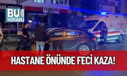 Hastane Önünde Feci Kaza!