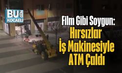 Film Gibi Soygun: Hırsızlar İş Makinesiyle ATM Çaldı