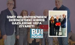 İzmit Belediyesi’nden Derince’deki Kıbrıs Gazilerine Vefa Ziyareti