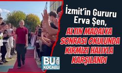 İzmit’in Gururu Erva Şen, Altın Madalya Sonrası Okulunda Kırmızı Halıyla Karşılandı