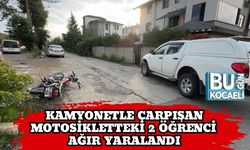 Kamyonetle Çarpışan Motosikletteki 2 Öğrenci Ağır Yaralandı