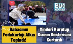 Babasının Fedakarlığı Alkış Topladı! Minderi Kurutup Kızının Gösterisini Kurtardı