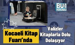 Kocaeli Kitap Fuarı’nda Valizler Kitaplarla Dolu Dolaşıyor
