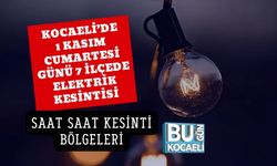 Kocaeli’de 1 Kasım Cumartesi Günü 7 İlçede Elektrik Kesintisi