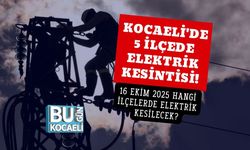Kocaeli'de 5 İlçede Elektrik Kesintisi! 16 Ekim 2025 Hangi İlçelerde Elektrik Kesilecek?